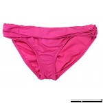 Kenneth Cole Women's Berry Pink Solid Hipster Bikini Bottom Large  B00U6O7BJI